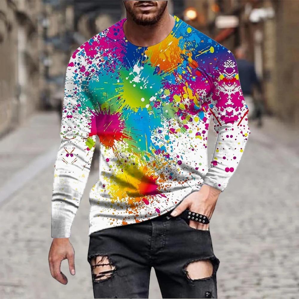 Mens Fashion Summer - Maglietta a Maniche Lunghe da Uomo