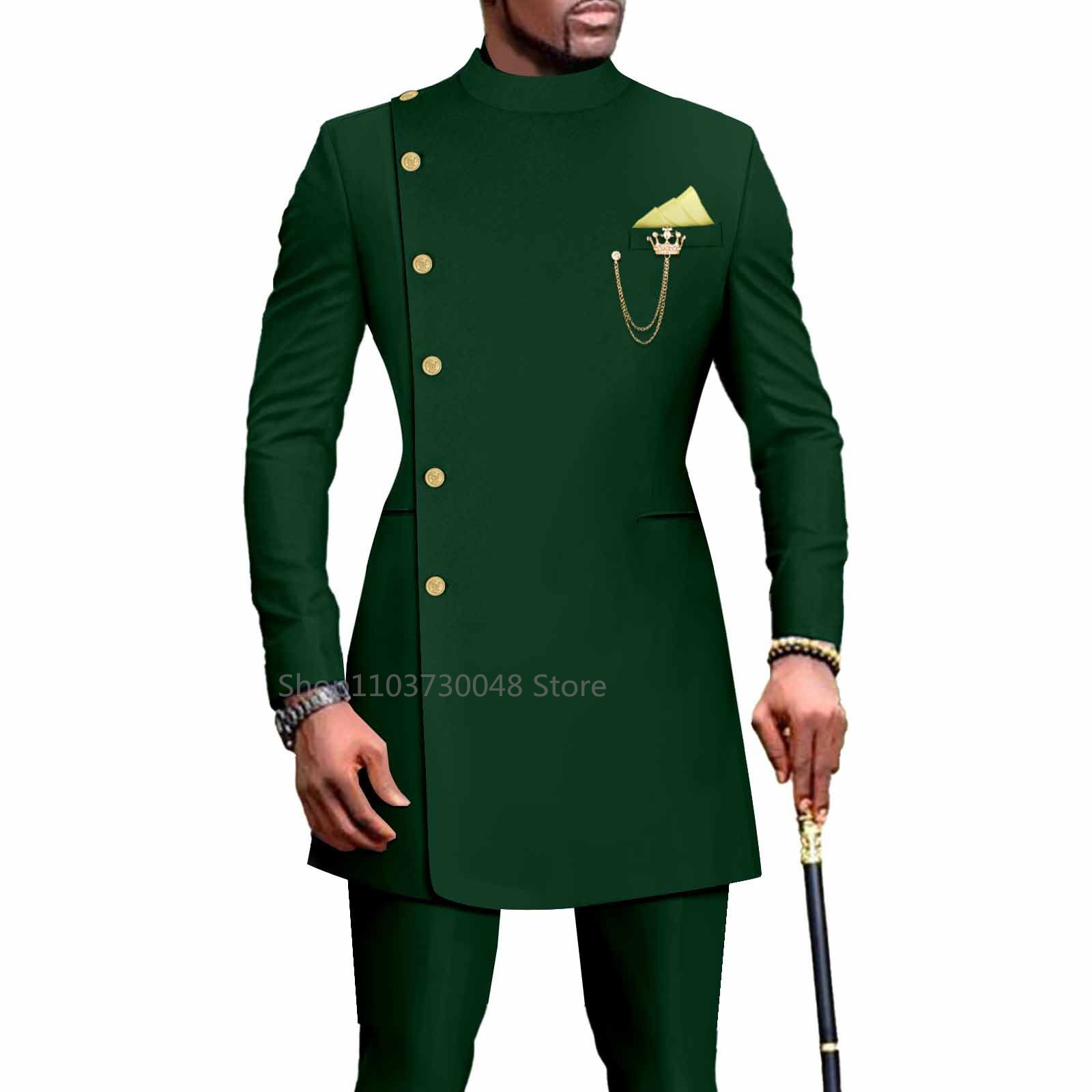 Slim Fit Blazer Men - Design africano Slim Fit 2 pezzi