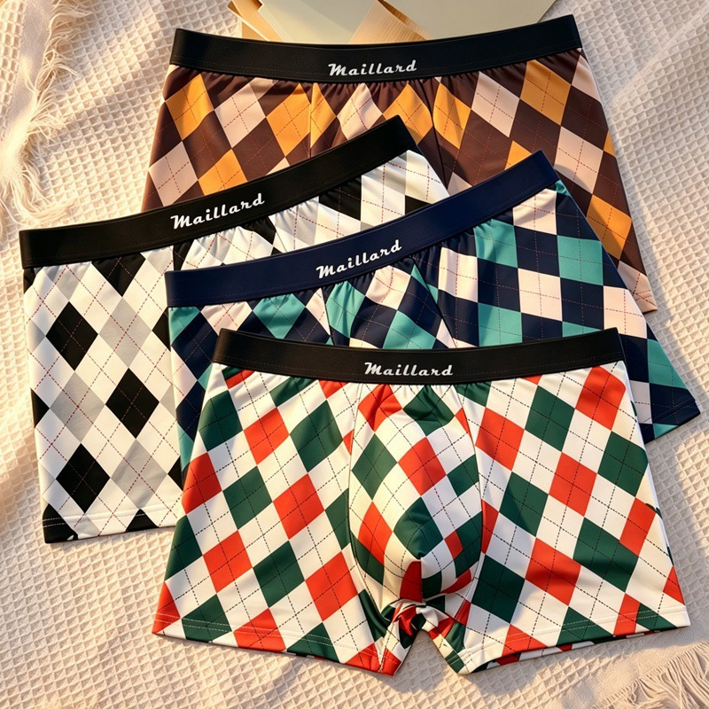 Men'S Fashion Lk - 4 Pezzi di Boxer da Uomo