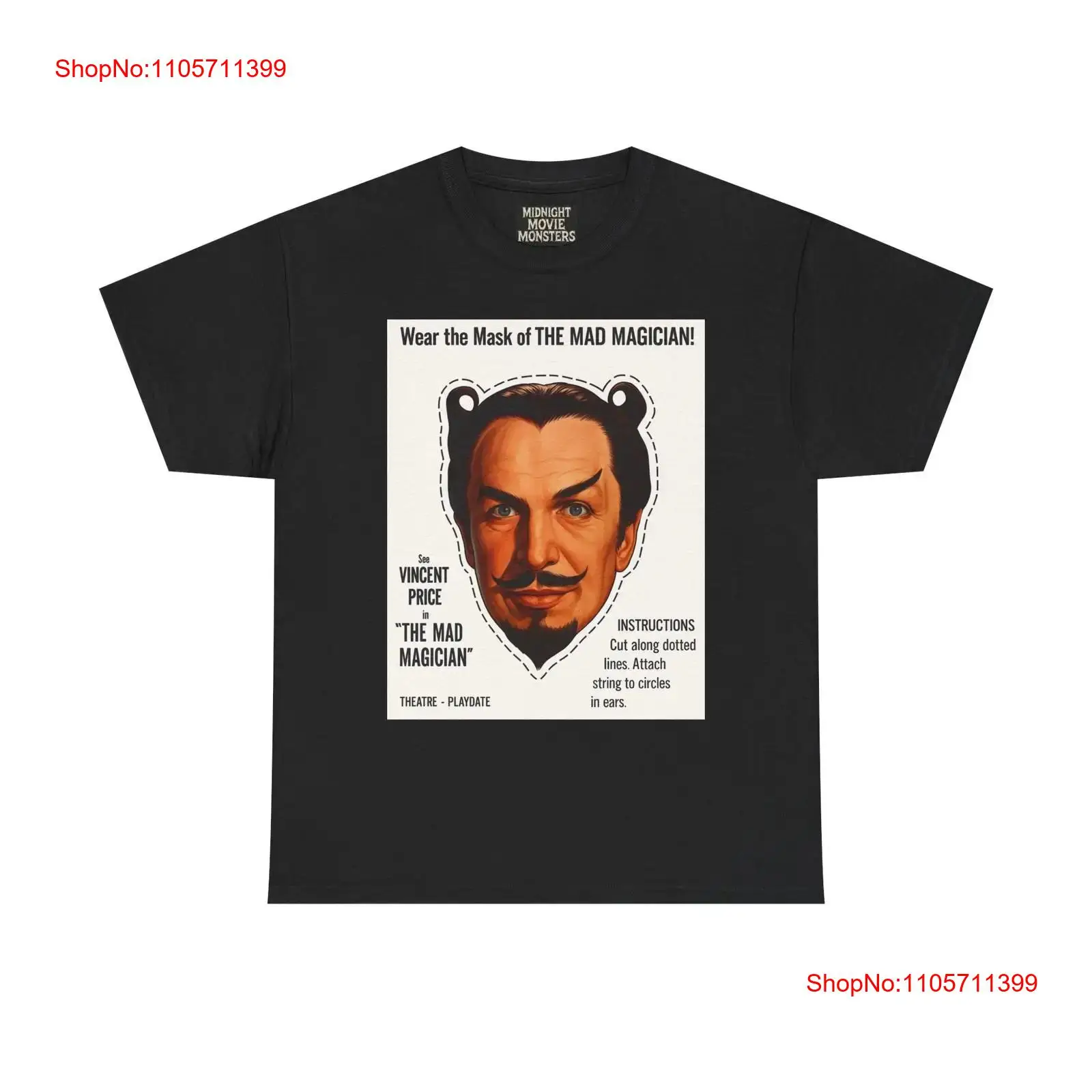 1950S Fashion Men'S - Maglietta The Mad Magician Vincent Price