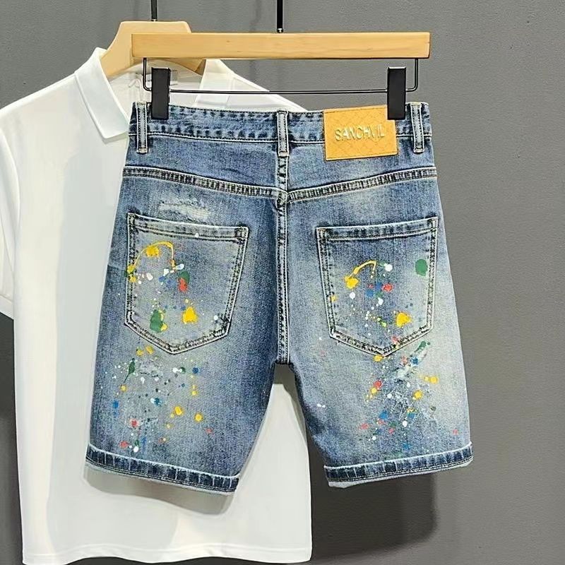 Pantaloni jeans corti da uomo  - Men Fashion Jeans recensione e prezzo