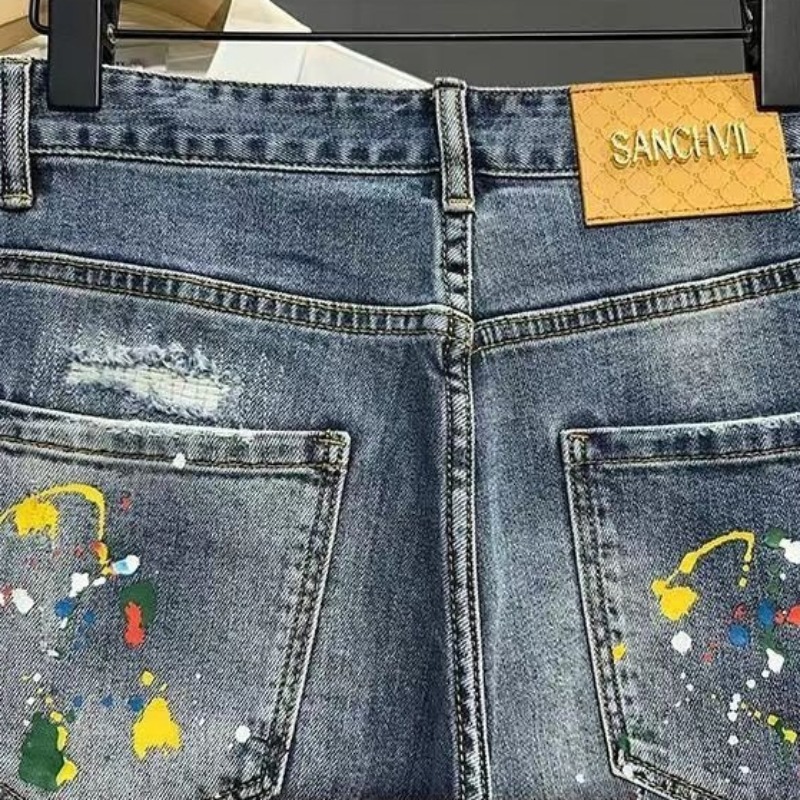 Pantaloni jeans corti da uomo  - Men Fashion Jeans recensione e prezzo