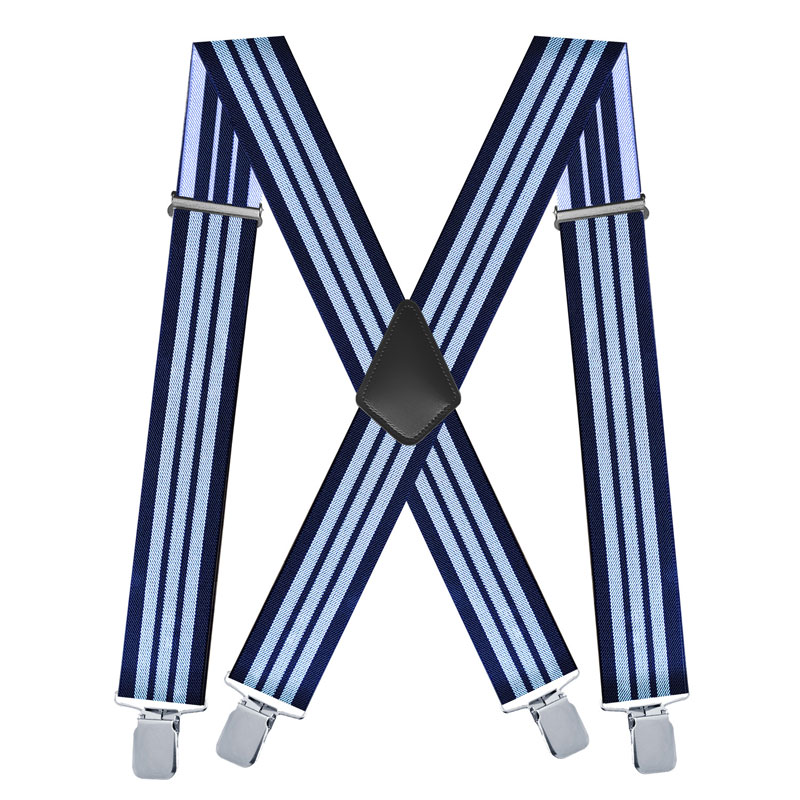 Bretelle da uomo a righe X sul - Suspenders Clip Men recensione e prezzo