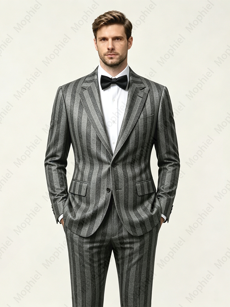 Abito da Uomo Nero e Grigio co - Slim Fit Blazer Men recensione e prezzo