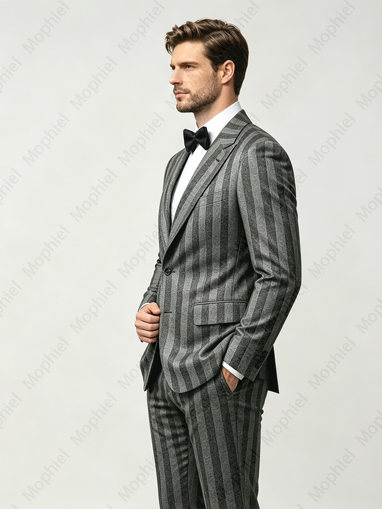 Abito da Uomo Nero e Grigio co - Slim Fit Blazer Men recensione e prezzo
