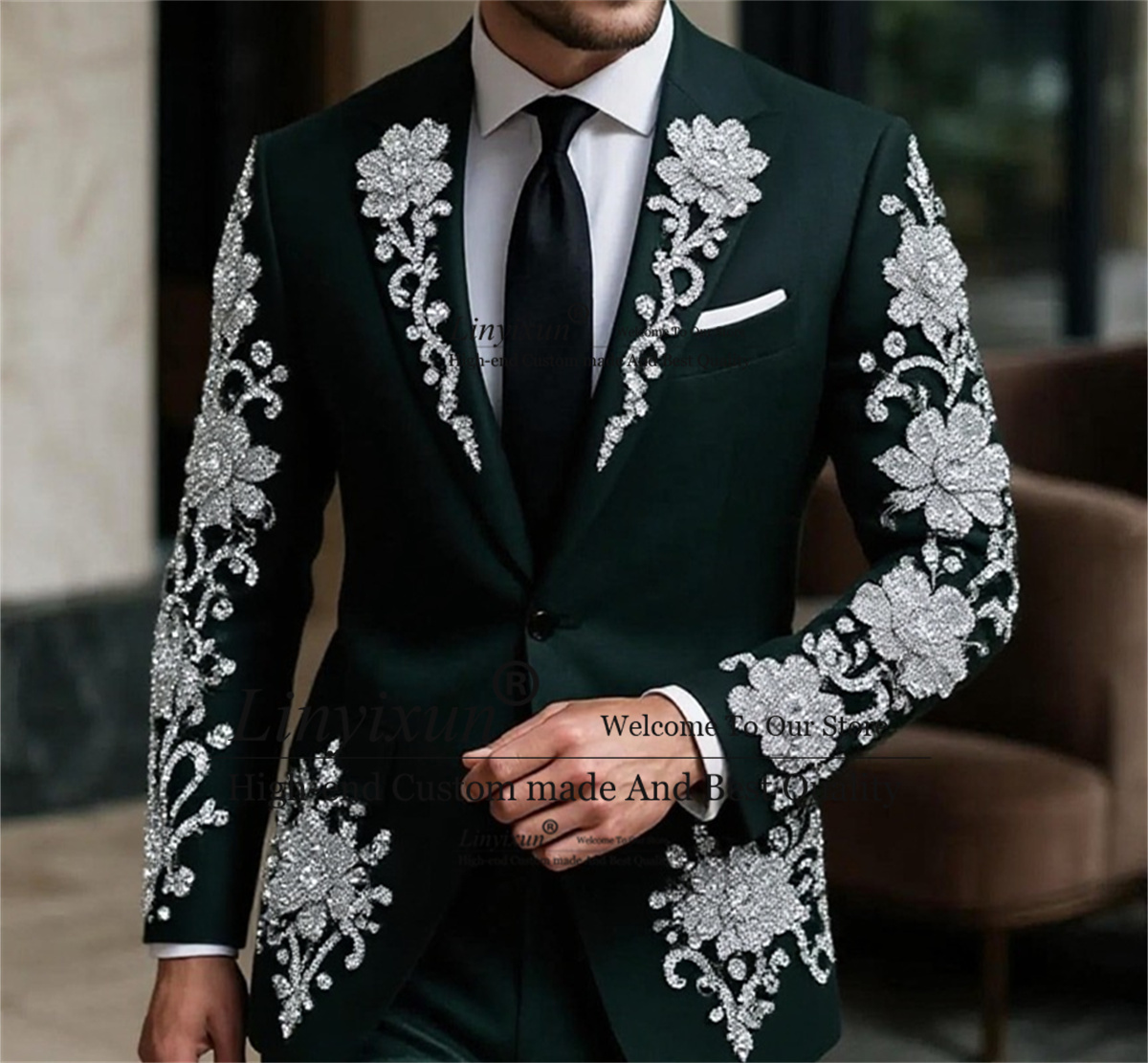 Cristalli di moda Floar Abito  - Mens Fashion Trajes recensione e prezzo