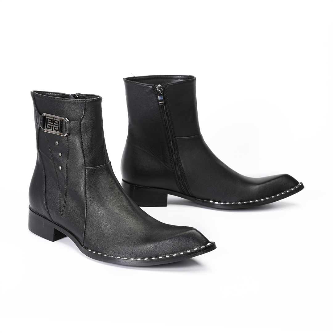 Stivaletti alla moda neri a pu - Men'S Fashion Formal recensione e prezzo