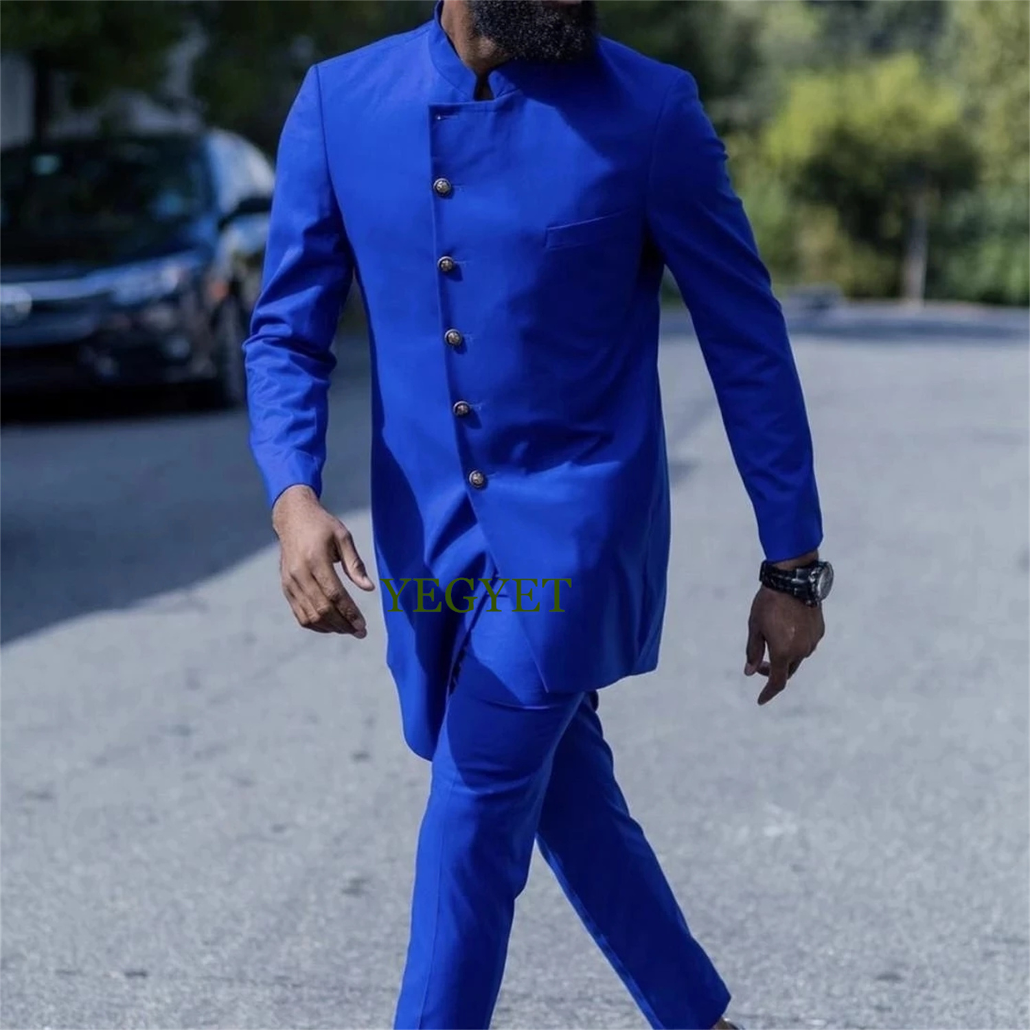 Abito da smoking blu royal sli - Slim Fit Blazer Men recensione e prezzo