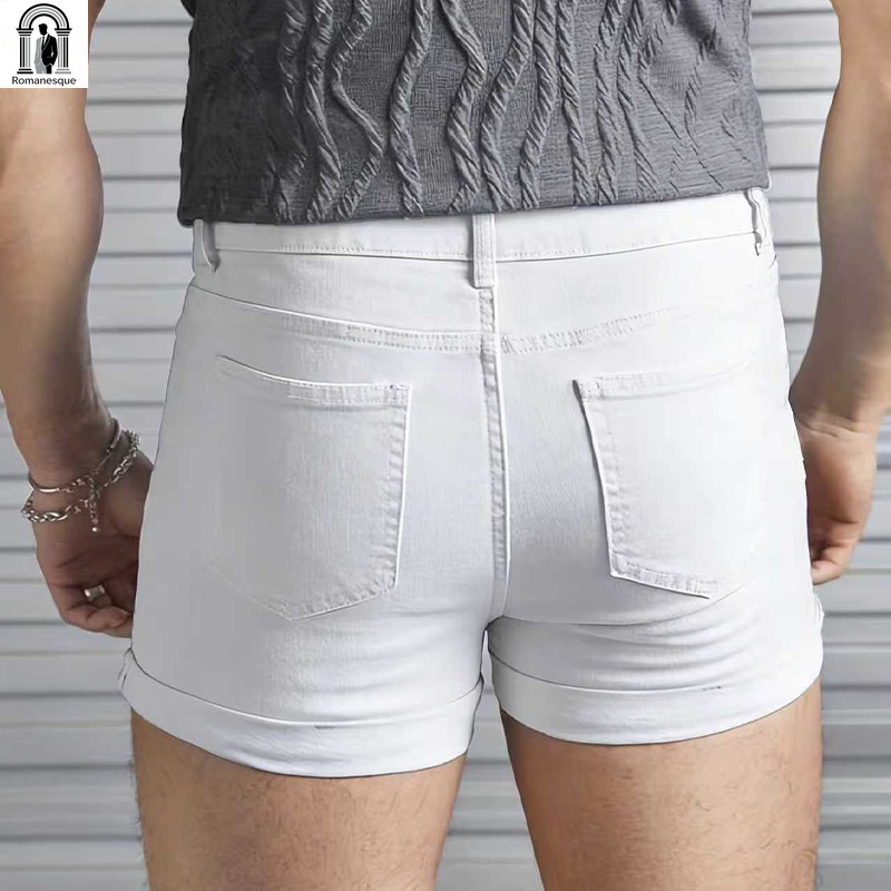 Shorts in Denim Bianco da Uomo - Men Fashion Jeans recensione e prezzo