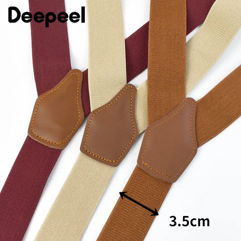 Deepeel 3.5*125 cm Bretelle pe - Suspenders Clip Men recensione e prezzo