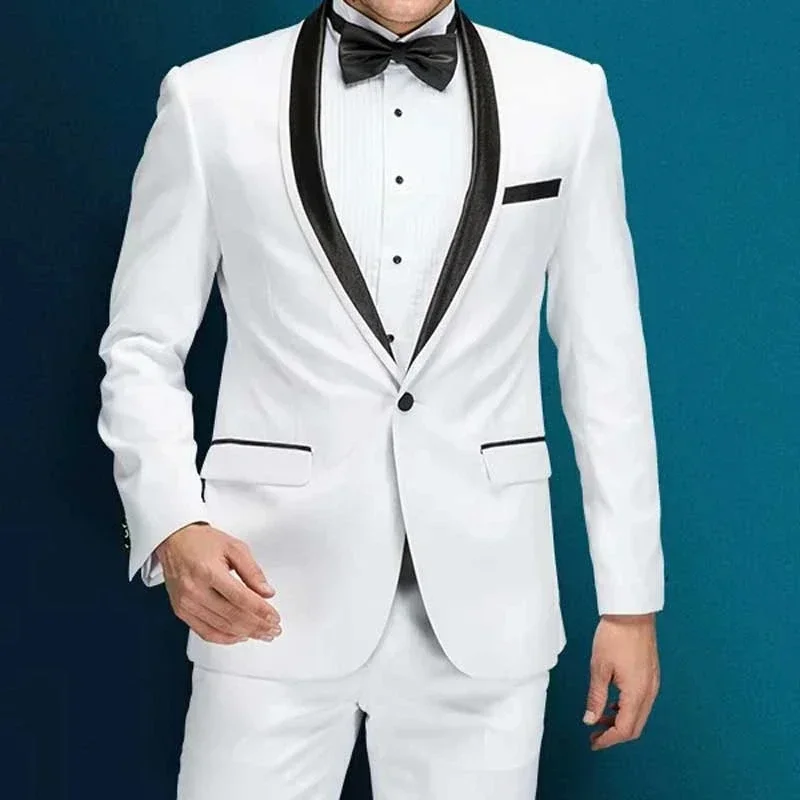 Elegante Abito da Sposo Bianco - Slim Fit Blazer Men recensione e prezzo