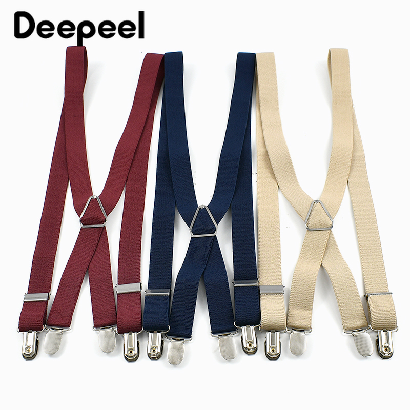 Deepeel 2.5*100 cm Uomini Bret - Suspenders Clip Men recensione e prezzo