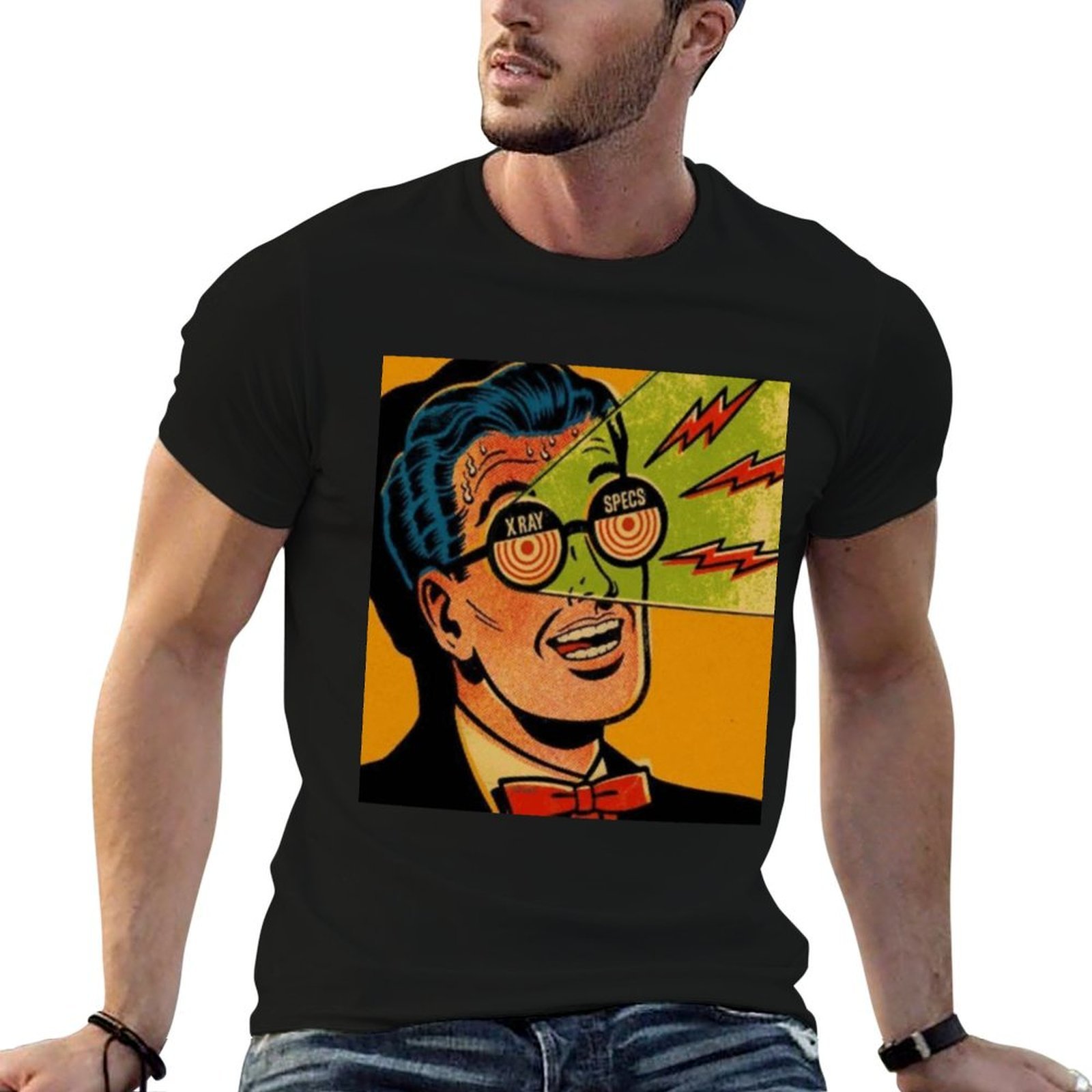 Maglietta vintage con occhiali - 1950S Fashion Men'S recensione e prezzo