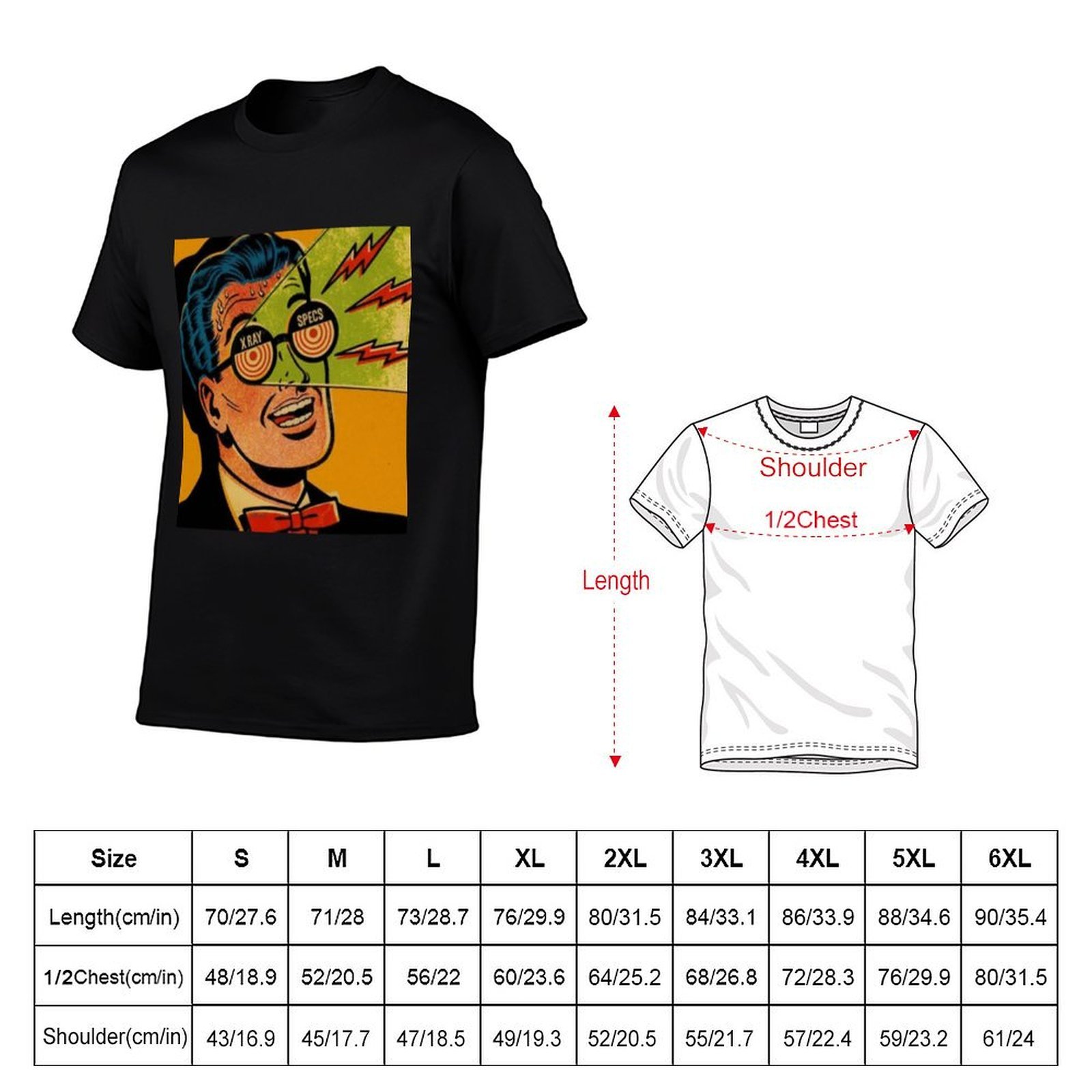 Maglietta vintage con occhiali - 1950S Fashion Men'S recensione e prezzo
