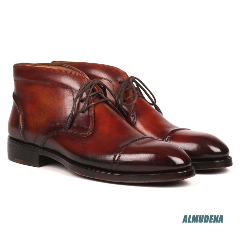 Stivali Chukka in Pelle Lucida - Men'S Fashion Formal recensione e prezzo