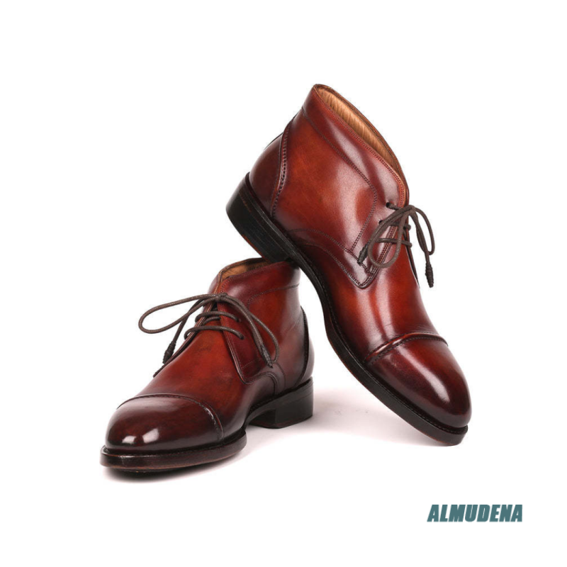 Stivali Chukka in Pelle Lucida - Men'S Fashion Formal recensione e prezzo