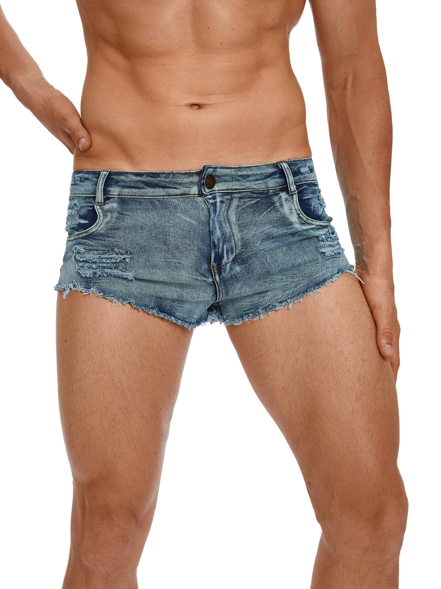 Pantaloncini Jeans da Uomo a V - Men Fashion Jeans recensione e prezzo