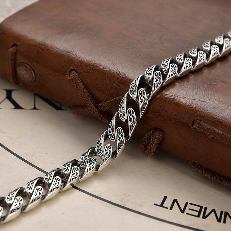 Nuovo bracciale a catena cuban - Men'S Fashion Lk recensione e prezzo