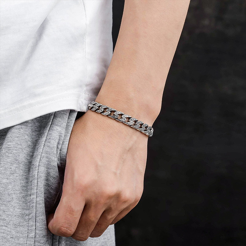 Nuovo bracciale a catena cuban - Men'S Fashion Lk recensione e prezzo