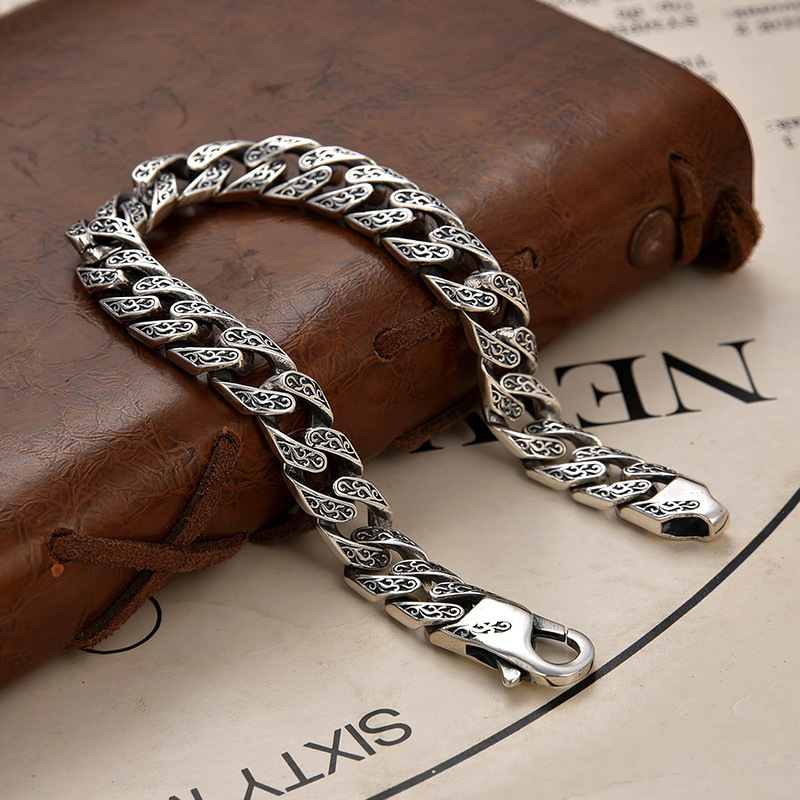 Nuovo bracciale a catena cuban - Men'S Fashion Lk recensione e prezzo