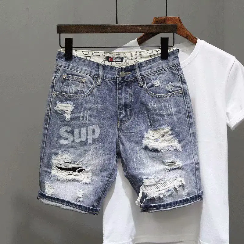 Pantaloni Jeans corti da uomo  - Men Fashion Jeans recensione e prezzo