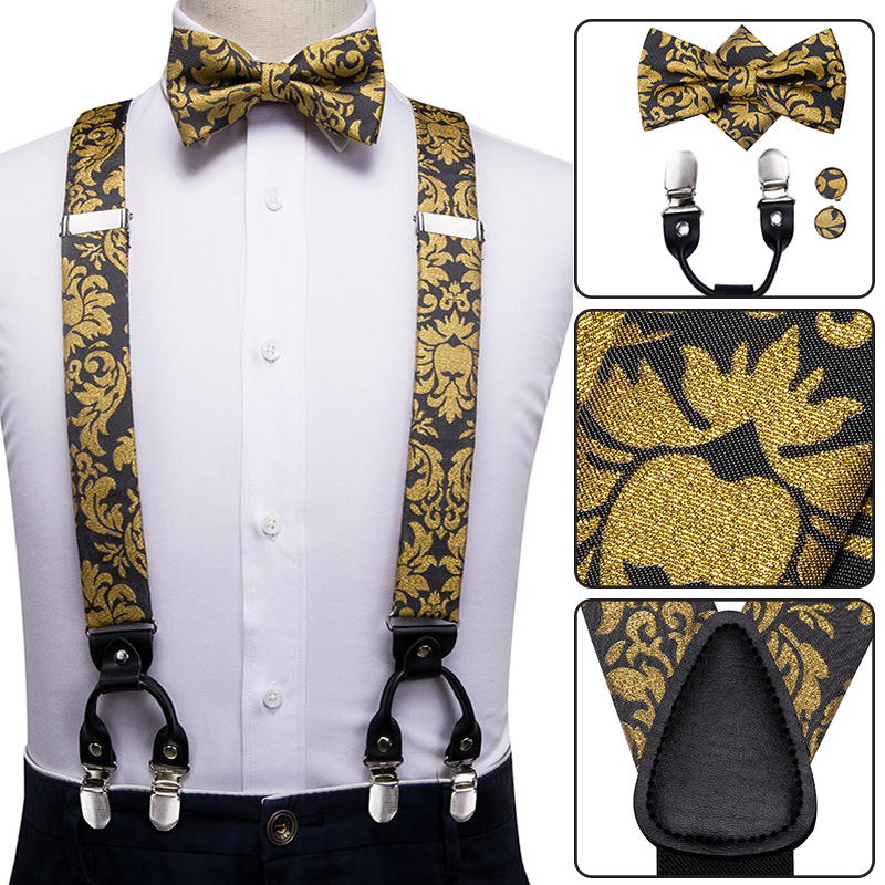 Hi-Cravatta di Seta Uomini Adu - Suspenders Clip Men recensione e prezzo